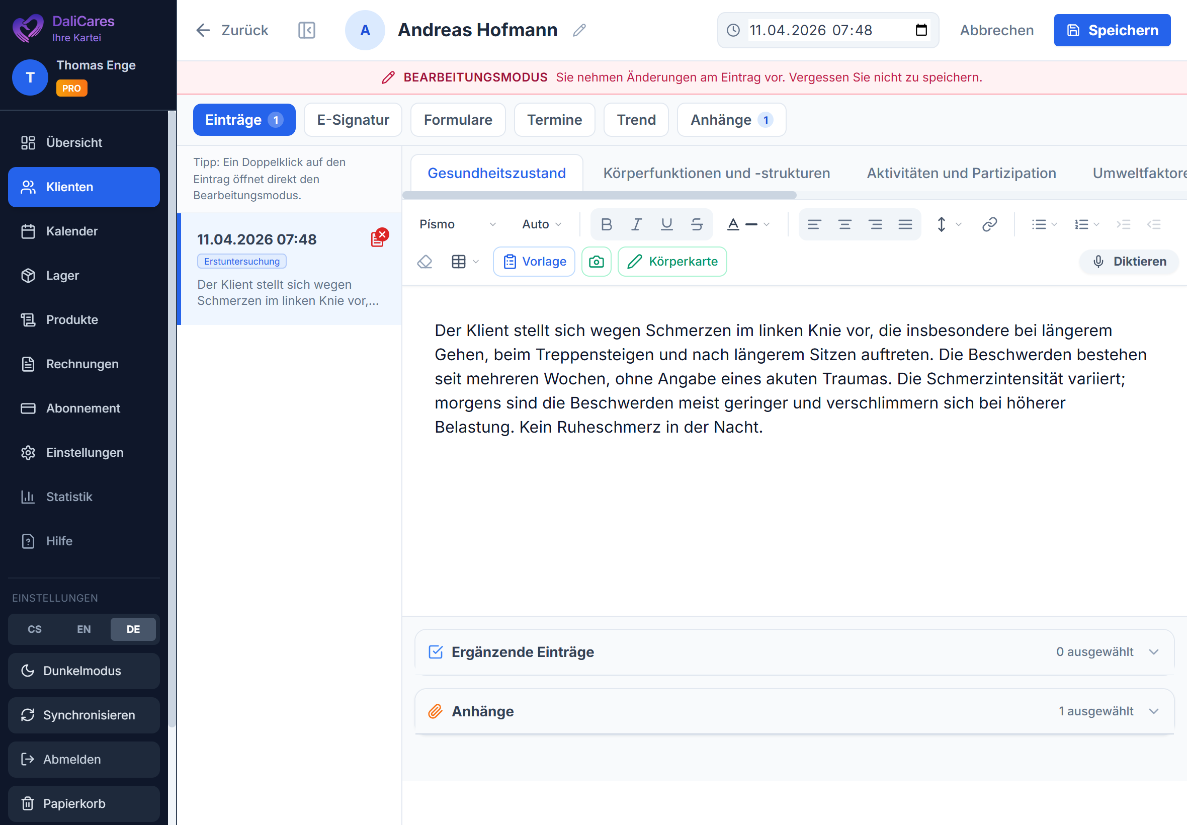 Dokumentationseditor